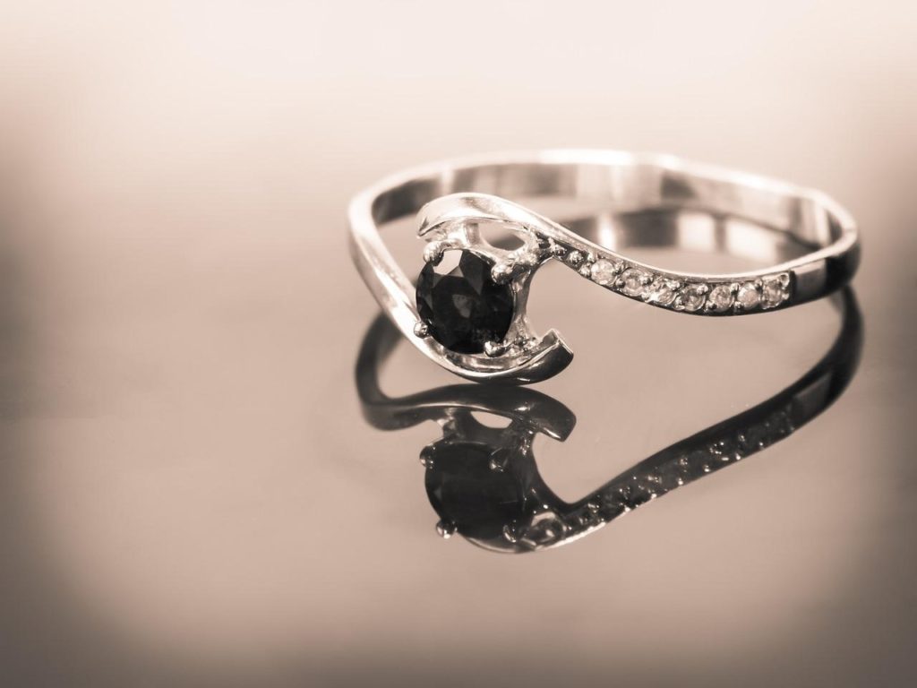 black ice engagement rings